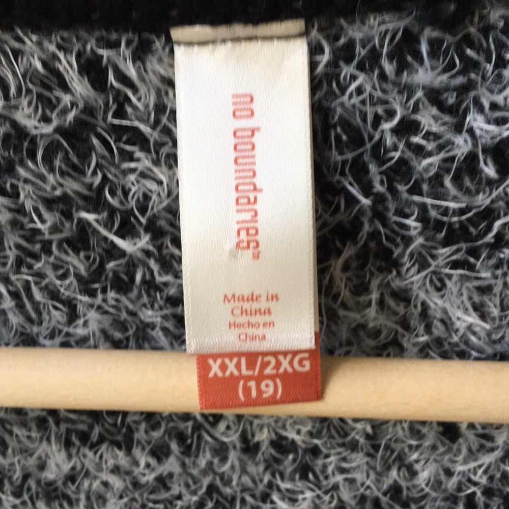 No Boundaries Open Front Fuzzy Cardigan - image 3